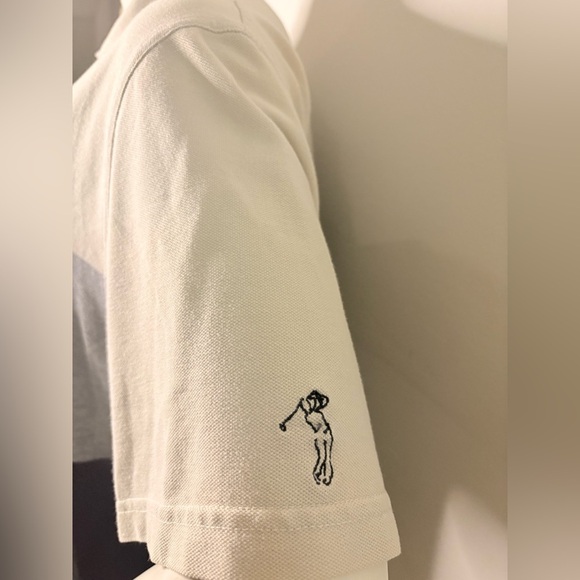 Preswick & Moore Gray and Black Polo Shirt with Color Block Design - Picture 12 of 14